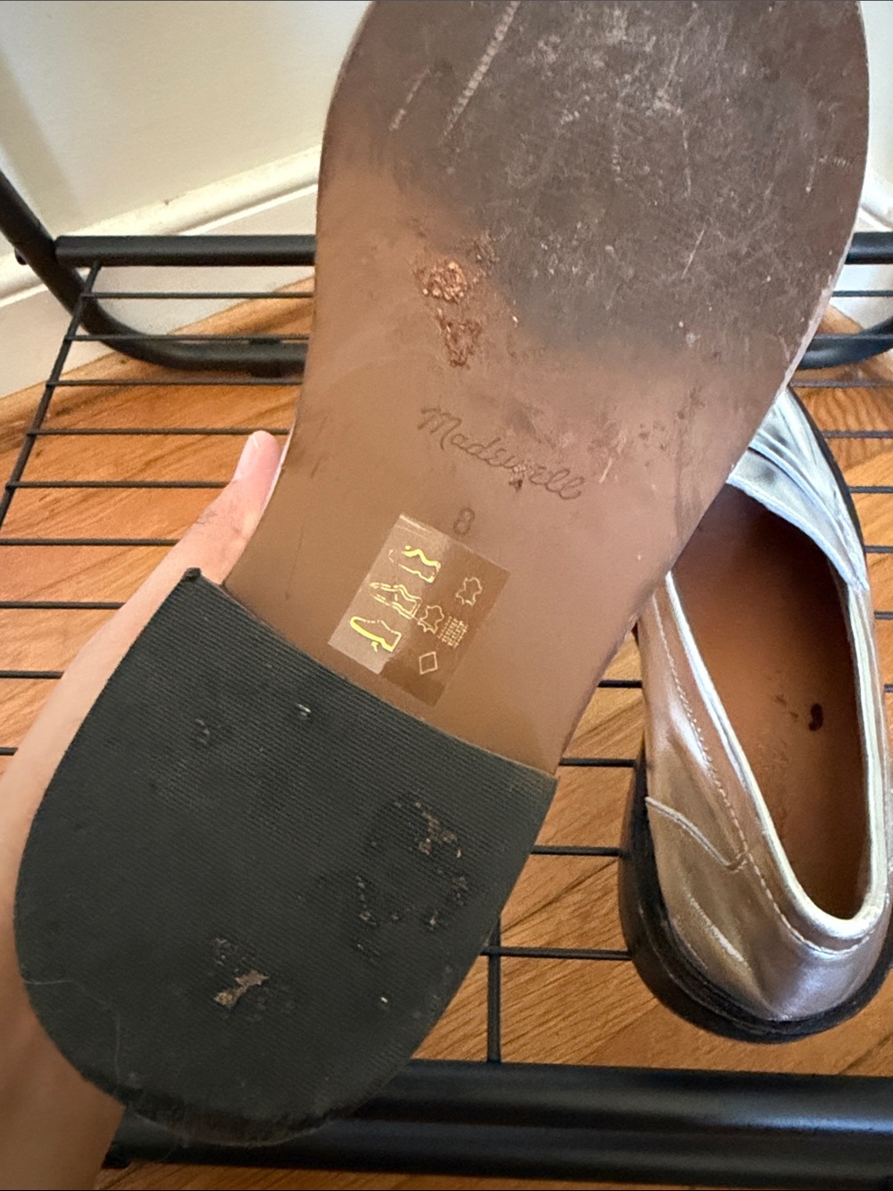 Madewell Silver Vernon Loafer - Picture 4 of 4